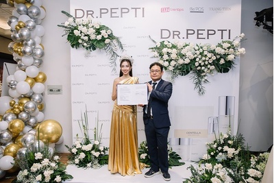 Hoa Hậu Nguyễn Thúc Thùy Tiên Trở Thành Đại Sứ Thương Hiệu Dr.Pepti VN