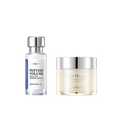 Dr.Pepti Peptide Volume Botul-Pep Wrinkle Ampoule + Dr.Pepti Centella Moist Soothing Gel Cream